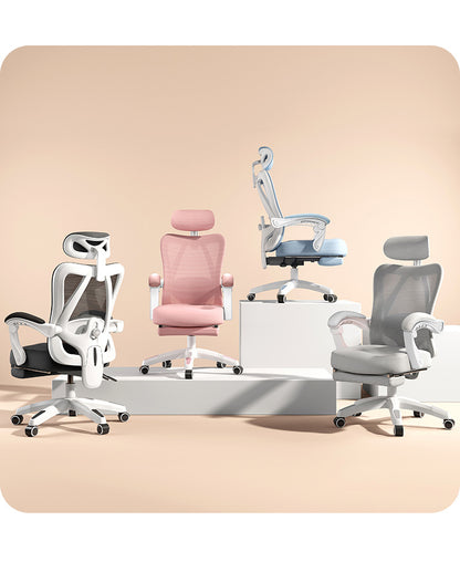 UVR Gaming Computer Chair Mesh Breathable Staff Chair Ergonomic Design Armrest Chair Sitting Comfort Home Office Chair Furniture
