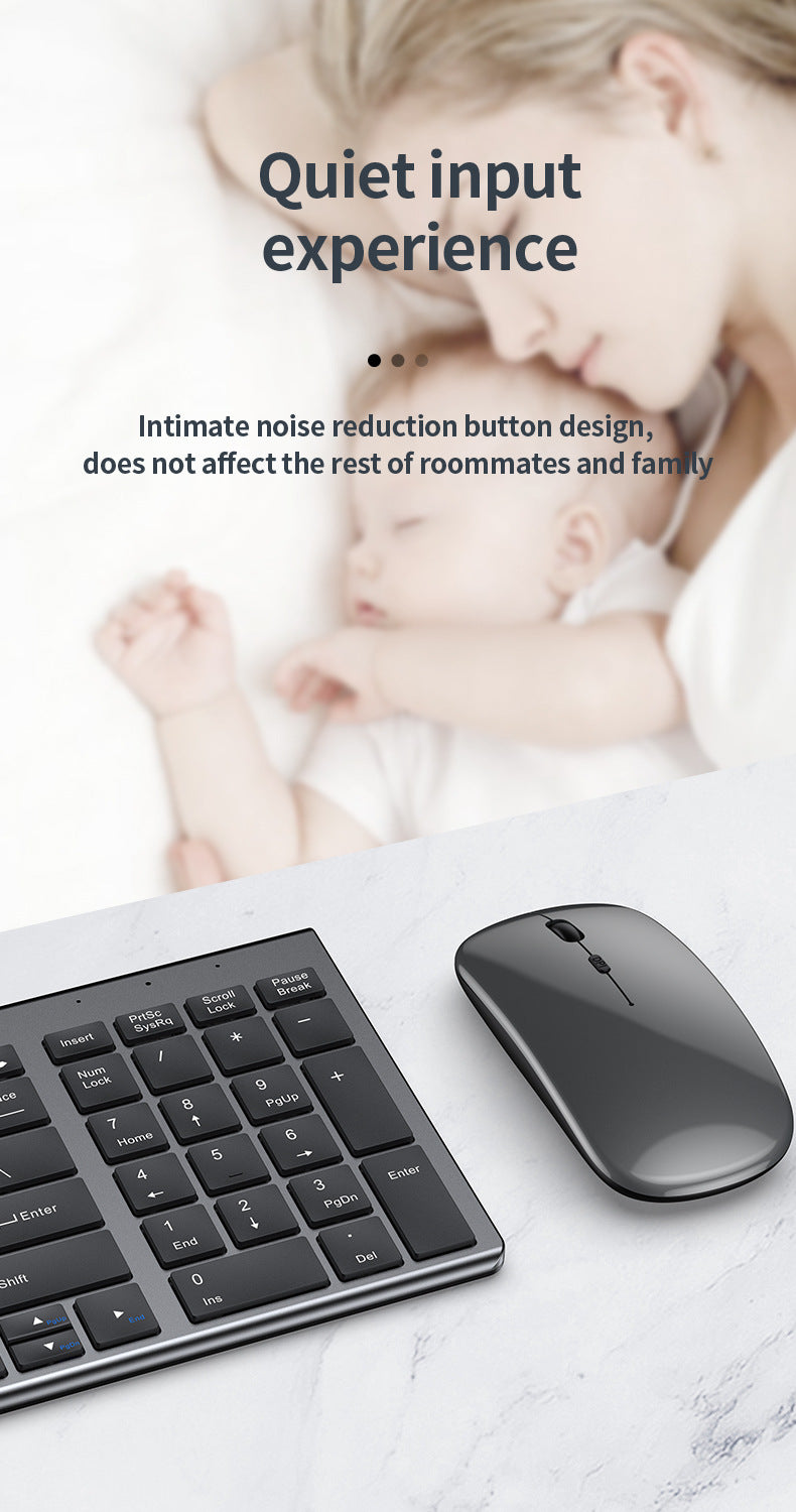 Teclado Sem Fios Bluetooth 5.0&3.0&2.4G FN+1/2/3 Dual-Mode 350mAh Ultra Fino para Portátil, PC, TV, iPad, Macbook e Android