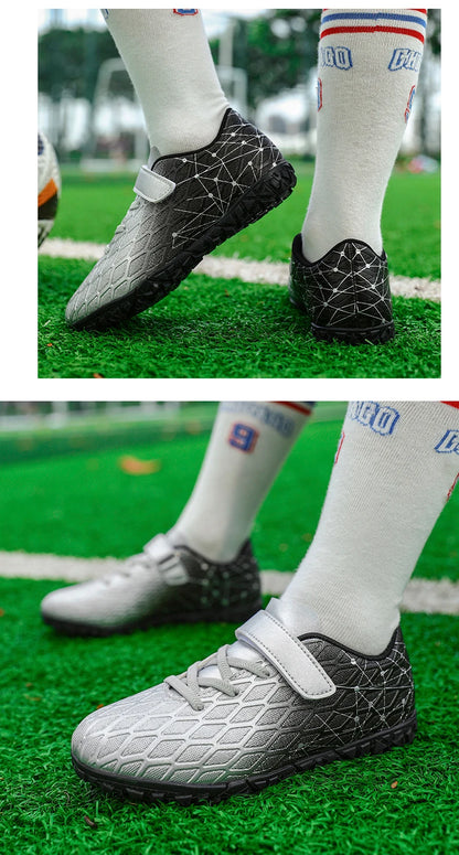 New Men Soccer Shoes Girls Cleats Outdoor Match Training Sport Football Boots Long Spikes Comfortable Breathable Boys Non Slip