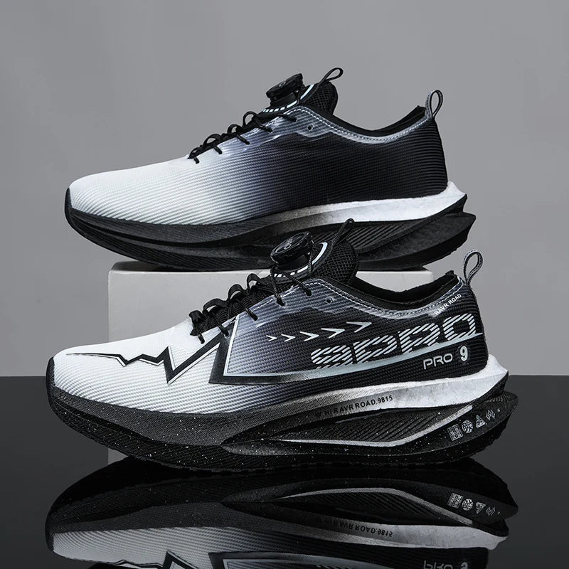 Męskie buty do biegania na co dzień, maratonowe, sportowe, z wkładką z włókna węglowego, oddychające, lekkie, damskie, wygodne, sportowe, antypoślizgowe trampki