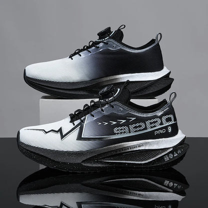 Męskie buty do biegania na co dzień, maratonowe, sportowe, z wkładką z włókna węglowego, oddychające, lekkie, damskie, wygodne, sportowe, antypoślizgowe trampki
