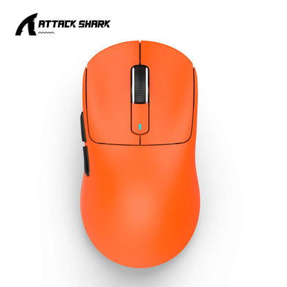 ATTACK SHARK X3 Rato de três modos 1K Hz, X3Pro Rato sem fios Bluetooth 4K Hz leve, PAW3395, velocidade de movimento 650IPS