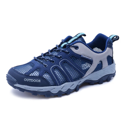 Spring Summer Men Women Outdoor Sneakers Trekking Hiking Shoes Sports Trail Running Shoes Thick Soles Sales Promotion Discount