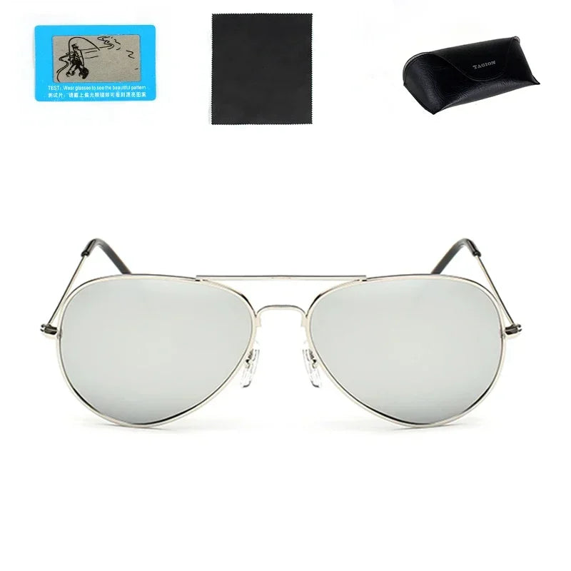 Sunmmer Polarized Sun Glasses Men Women Fashion Luxury Pilot Sunglasses Male UV400 Sunlight Proof Eyewear Female Versatile 3026