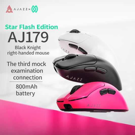 Rato sem fios AJAZZ AJ179 NL Star Flash Version 3Mode, baixa latência, bateria de longa duração, leve, personalizável, para escritório e gaming