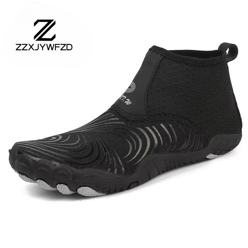 Zapatillas deportivas de exterior para senderismo y vadeo, unisex, para natación, calzado acuático de caña alta barefoot, zapatos aqua para playa, fitness, buceo y surf