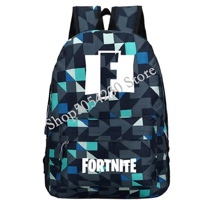 Mochila Fortnite Games, mochila escolar Fortnite para adolescentes, unissexo, com compartimento para portátil, para escola, viagens e uso casual