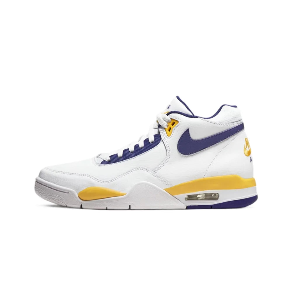 Nike Flight Legacy Mid-Top Retro Basketball Shoes with Slip-Resistant, Durable, and Cushioned Construction - Unisex BQ4212-103
