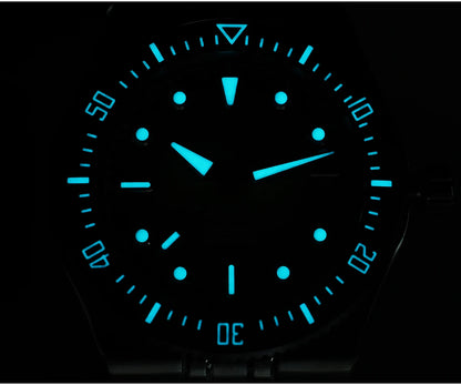 San Martin 40mm Enamel Spiral Dial Integrated Bracelet Men Diver Watch Miyota 9015 Automatic Mechanical Waterproof 200m SN0148