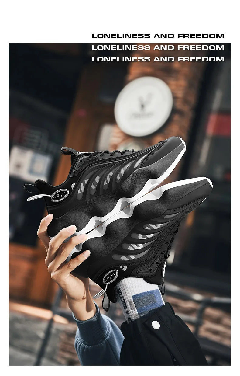 Luxury Men's Sneakers Casual Breathable Trainer Race Fashion Loafers Running Shoes for Male Tenis