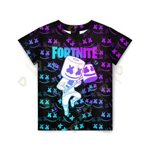 T-shirt Fortnite 2026 para rapaz, verão, anime, gaming, T-shirt para todos, camisola gira, T-shirt básica Battle Gamer, manga curta para homem