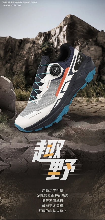 Spring & Summer Men's Running Shoes  Outdoor Hiking,Wear-Resistant Trail Shoes with BOA Closure,Breathable Sports & Casual Style