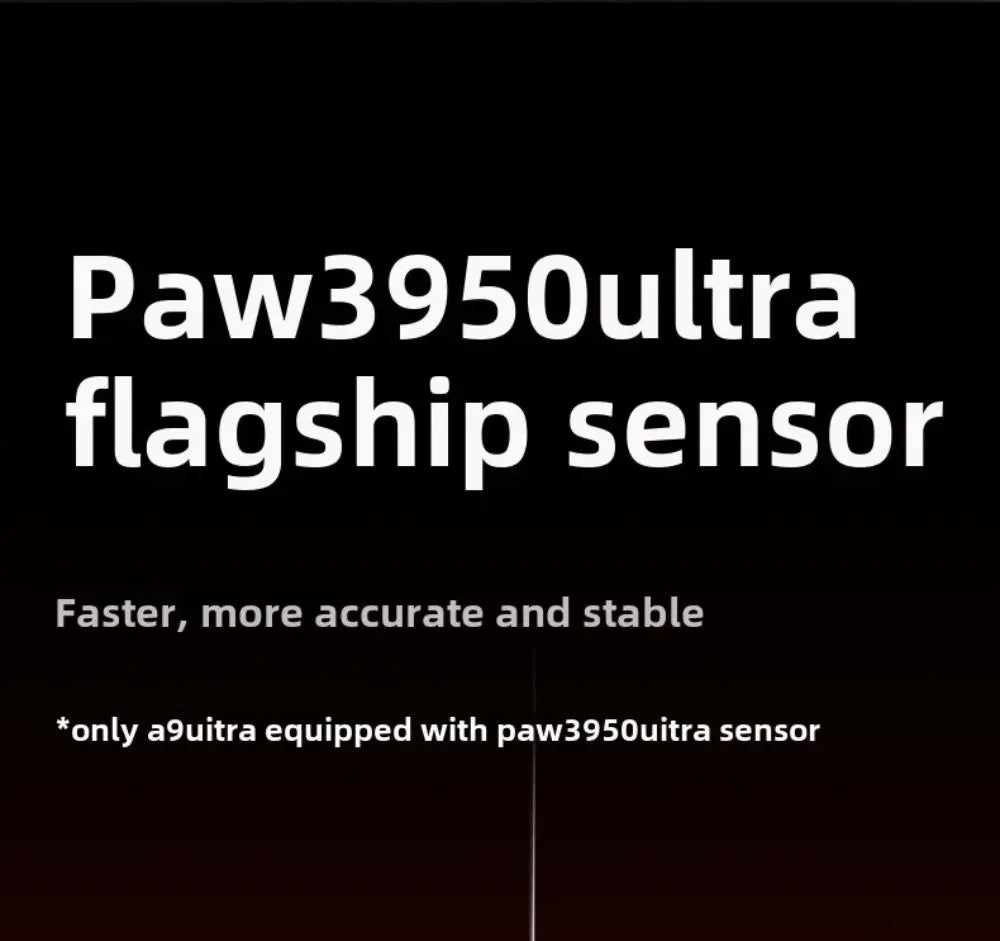 Bezprzewodowa mysz gamingowa Bluetooth ATK Dragonfly A9, ergonomiczna konstrukcja, szybka reakcja, PAW3950 Ultra, 800mAh, lekka, 8KHz, e-sportowa