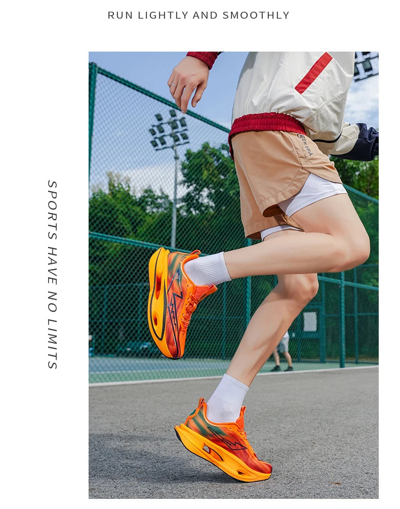 2026 Running Shoes Carbon Plate Marathon Men Sports Breathable Lightweight Women's Comfortable Athletic Antiskid Sneakers Casual