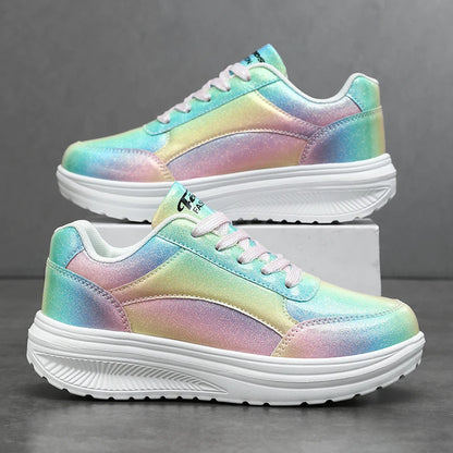 New Summer Fashionable Womens Sports Shoes Versatile Lightweight and Durable Running Shoes Shock-absorbing Daily Walking Shoes
