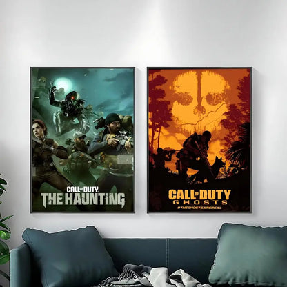 game Call of Duty Poster Posters Anime Room Decor Decoration Movie Backpack Wall Interior Music Wall Art