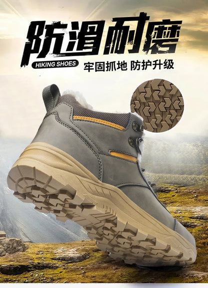 men boots 2025 New Winter Slippers Warm Men Shoes Waterproof Non-Slip Plush Sneakers Male tenis shoes Boots Men Sneakers Winter