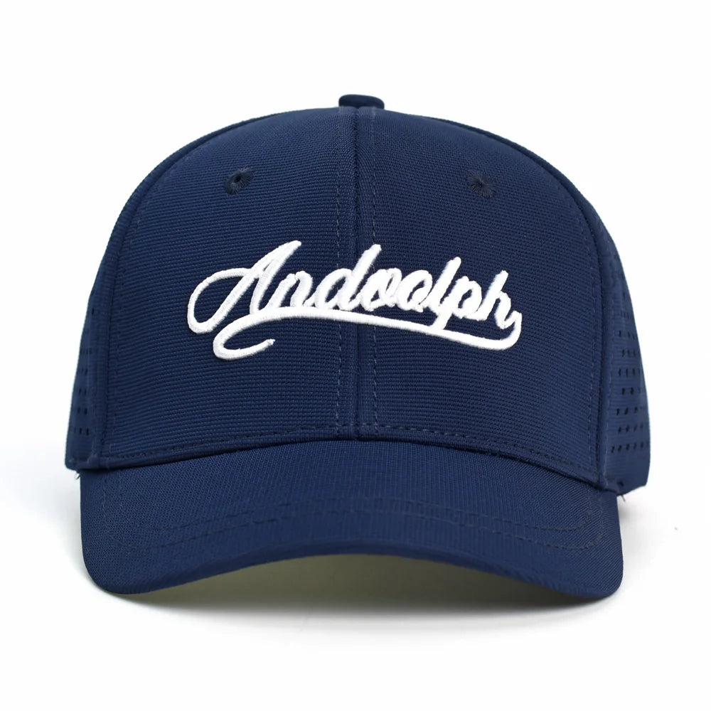 Casquette de baseball à mailles, à visière courte, dos fermé, pour homme et femme, respirante, à fermeture à pression, ajustée, style « dad hat », réglable, unie, style « trucker »