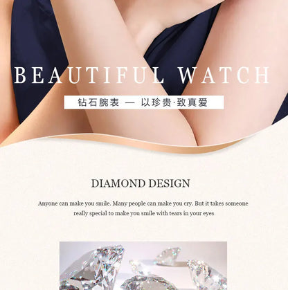 Women Bracelet Watches Silver Top Brand Luxury Ladies Wrist Watches Female Clock Full Steel Quartz Watches Elegant Fashion