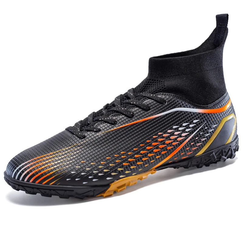 New Men Soccer Shoes Men Grass Breathable Soft Outdoor Football Shoes Cleats Long Spikes Comfortable Training Sport Shoes Men