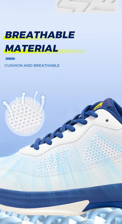FitVille Men'S Tennis Shoes Wide Version 2E Professional Training Sports Shoes Breathable Non-Slip Rackets With Arch Support