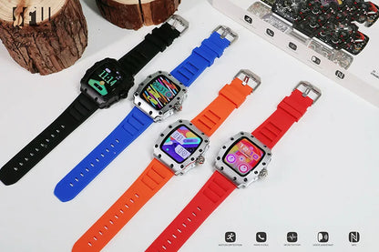 New Trend Smart Watch 1.76 inch AMOLED 3D Dynamic Dial IP67 Waterproof Bluetooth Call NFC Voice Assistant Men Sports Smartwatch