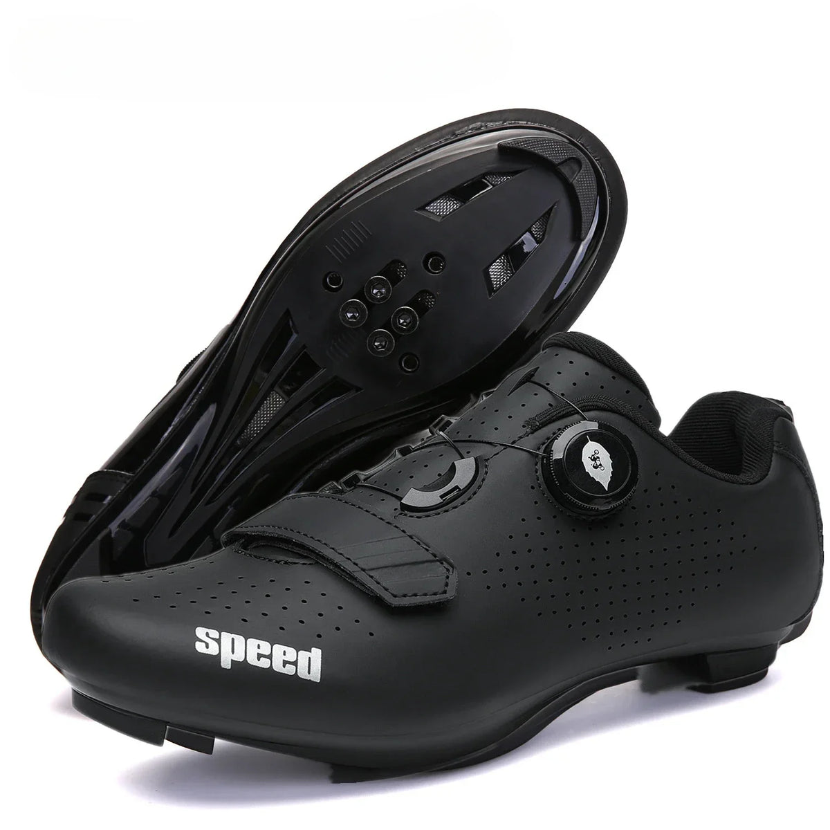 Professional New Sneakers Men Ultralight Double Buckles Cycling Shoes MTB Luminous Road Bike Shoes