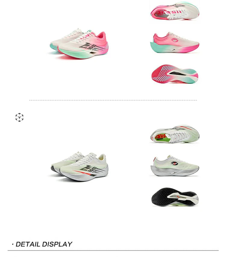 QIAODAN Feiying PB6.0 Men's Marathon Racing Running Shoes Full Palm Carbon Plate Sneakers Lightweight Sports Shoes QDB023261299
