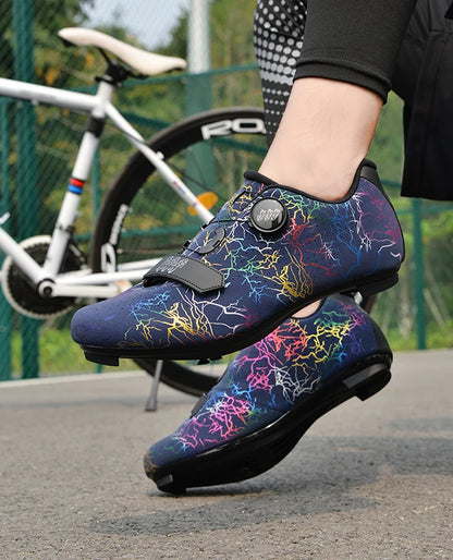 New Cycling Shoes Men Self-Locking Road Cycling Shoes Outdoor Mountain Cycling Sports Shoes Women Indoor Spinning Cycling Shoes