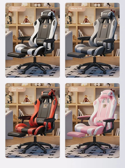 2024 New Modern Computer Office Chair Home Comfortable Dormitory Study Anchor Gaming Swivel Backrest Sofa Lifting Chair