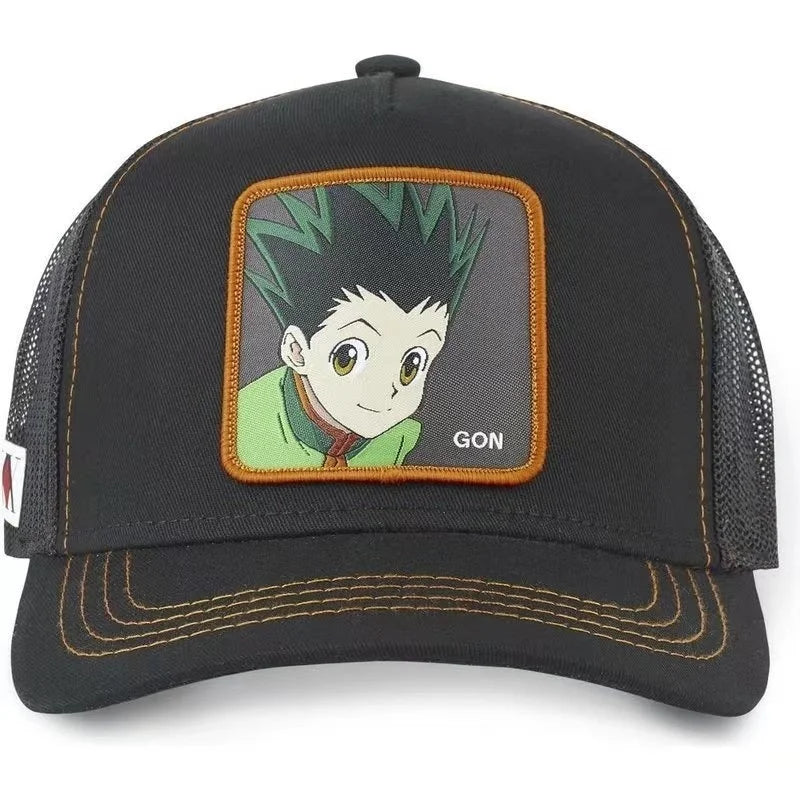 Hunter X Hunter-keps, sommar-snapback-baseballkeps för män, broderad, hiphop-stil, solskydd, justerbar truckerkeps i nät