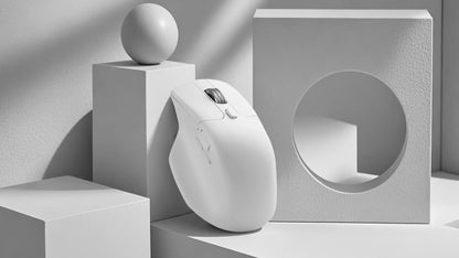 Keychron M6 Wireless Mouse with PixArt 3950 Sensor, 8K Polling Rate, Silent Switches, Dual Scroll Wheels, Bluetooth & 2.4GHz Ergonomic Mouse