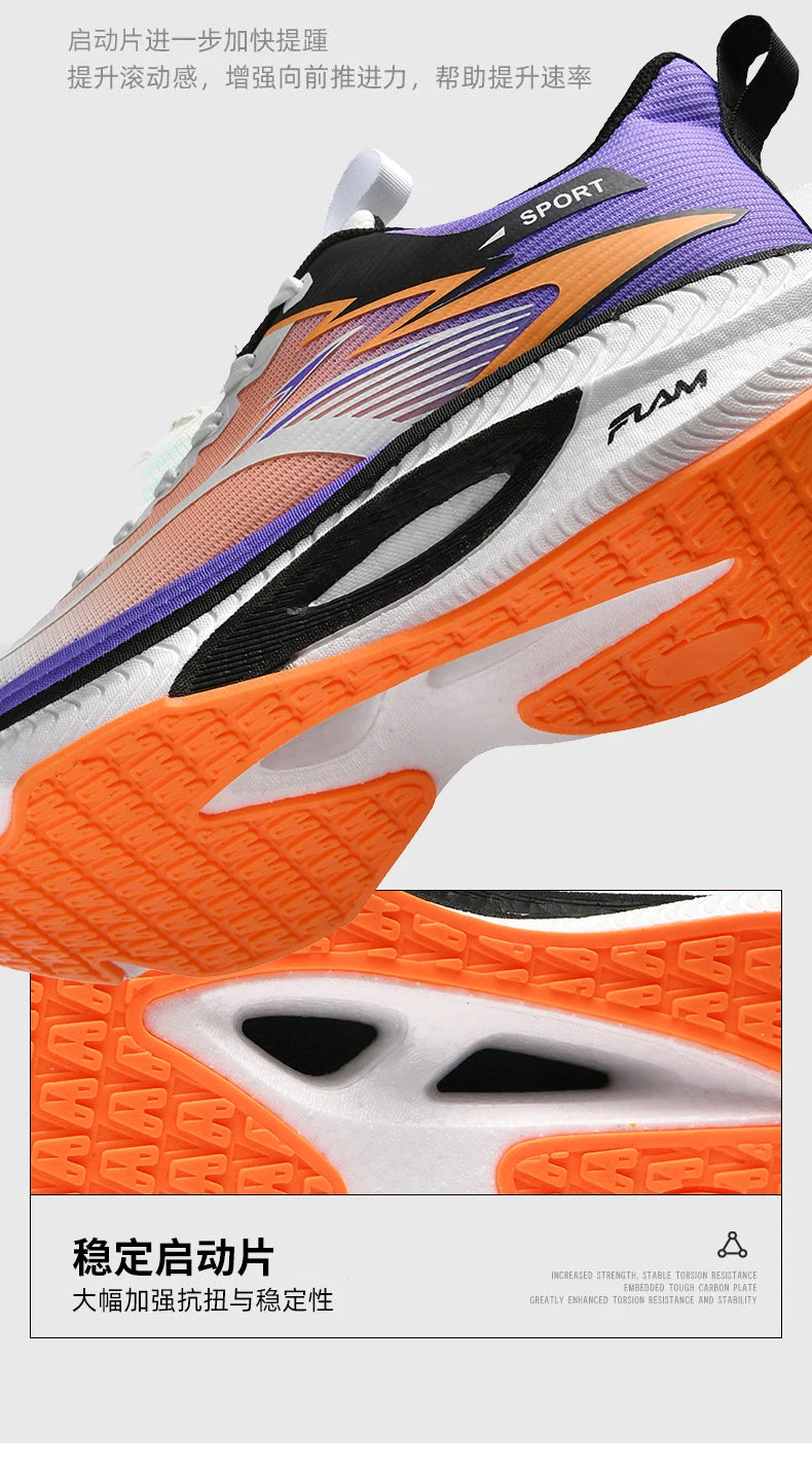 Men Sports Running Shoes Marathon Air Cushion Breathable Lightweight Comfortable Women Outdoor Athletic Sneakers Jogging Tenis