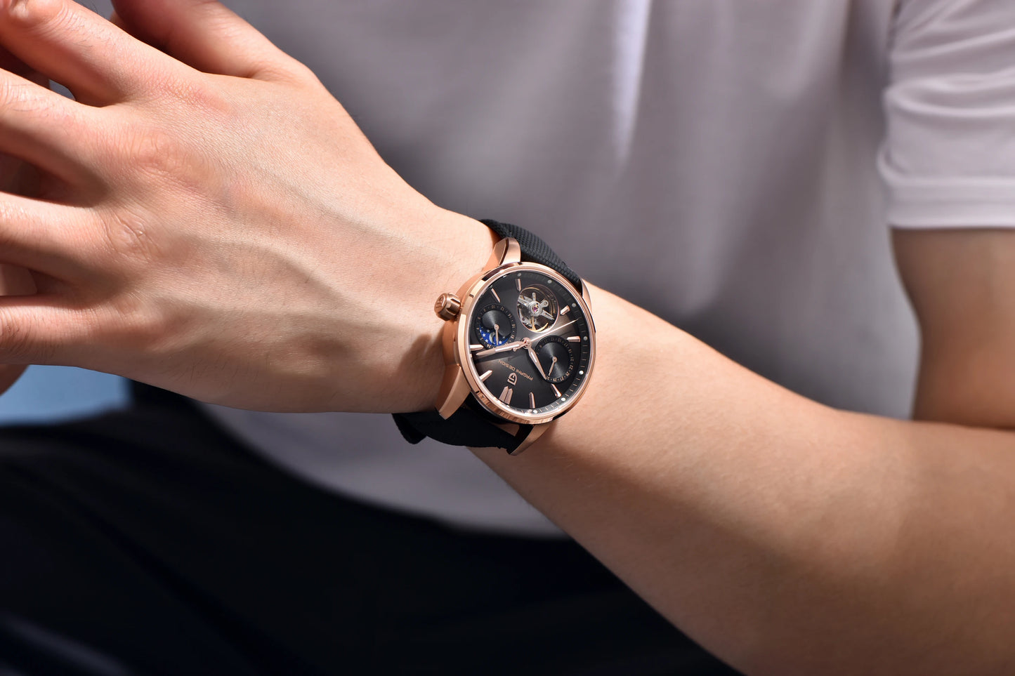 PAGANI DESIGN 2026 Men Mechanical Watch E3255Y 41mm Sapphire Crystal Stainless Steel Calendar Waterproof Reloj Hombre