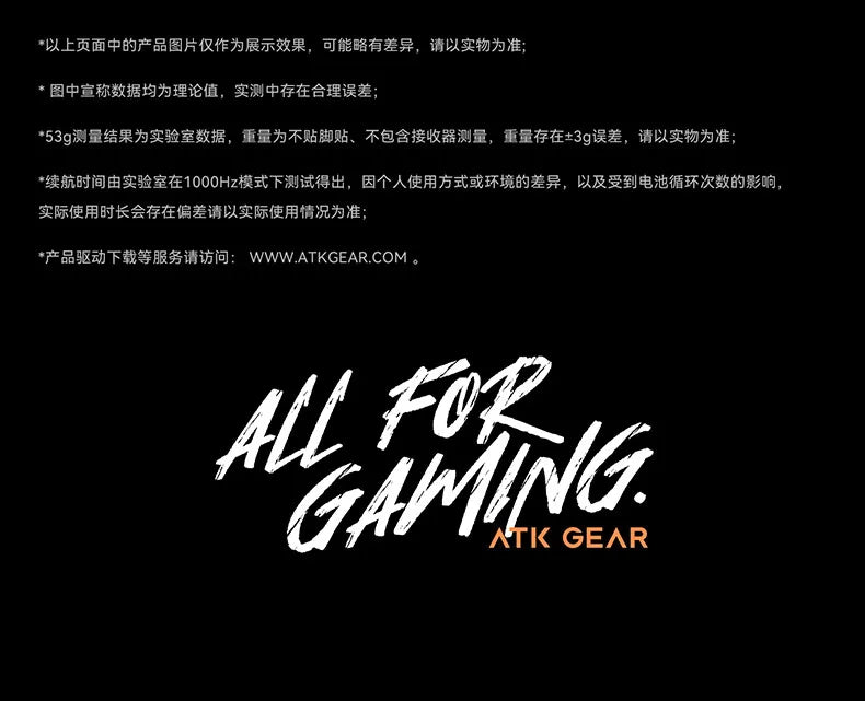 Rato Gaming Sem Fios ATK A9 Plus A9/A9 SE/A9 Pro Tri-Mode 8K Leve A9 Ultimate E-sports PC Presente Personalizado