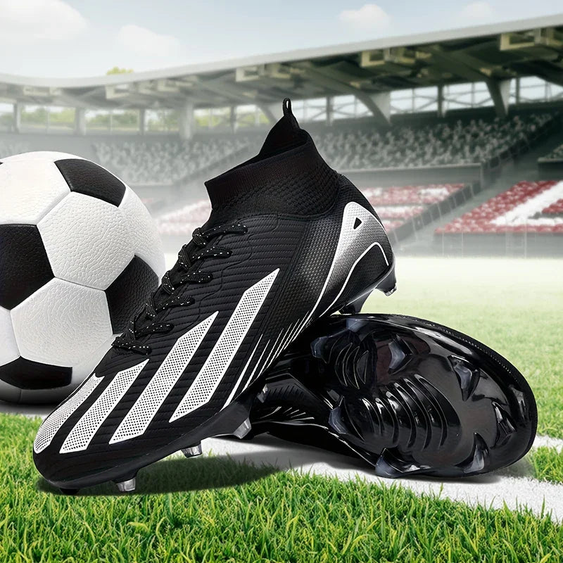 New Men Soccer Shoes Adult Non-Slip Football Boots Cleats Boys Ultralight Sport Sport Outdoor Comfortable Training Match Grass