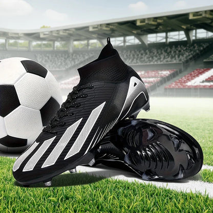 New Men Soccer Shoes Adult Non-Slip Football Boots Cleats Boys Ultralight Sport Sport Outdoor Comfortable Training Match Grass