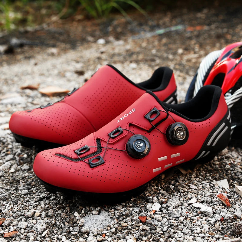 High-Quality Cycling Shoes Men's SPD Self-Locking Racing Bicycle Sports Shoes Women's MTB Mountain Non-Slip Cycling Shoes 36-47