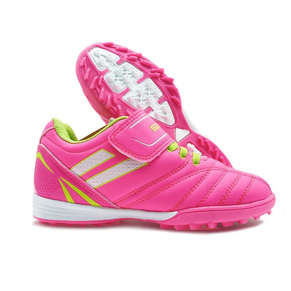 Boys' and Girls' TF Children's Football Shoes Hook and Loop Football Boots No Spikes Lacrosse Beginner Cricket Shoes Baseball Shoes
