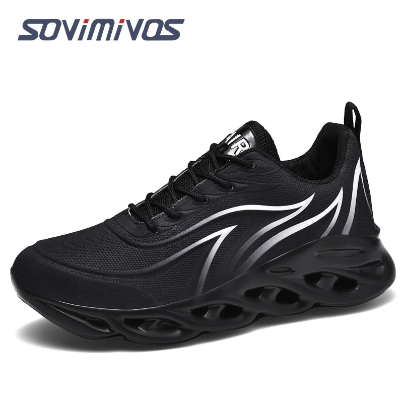 Mens Walking Shoes - Slip On Tennis Running Shoes Memory Foam Lightweight Work Sneakers for Indoor Outdoor Gym