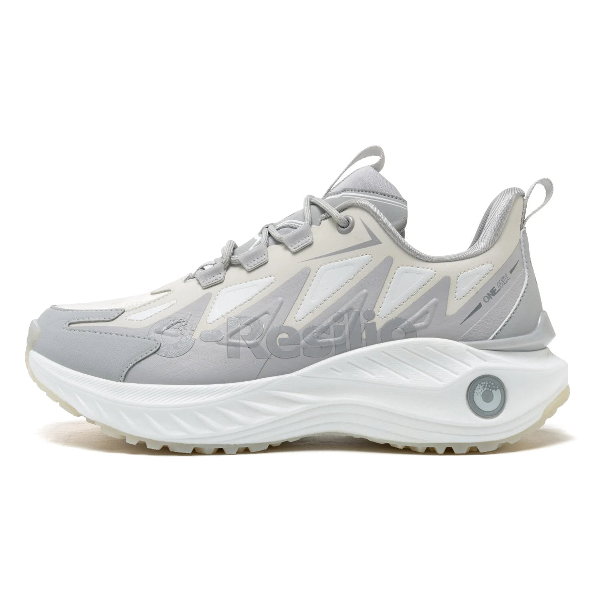 ONEMIX Men Trail Running Shoes Wearable Anti-Slip Leather Sneakers Support Stable Off Road Sports Shoes Outdoor Walking Sneakers