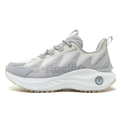 ONEMIX Men Trail Running Shoes Wearable Anti-Slip Leather Sneakers Support Stable Off Road Sports Shoes Outdoor Walking Sneakers