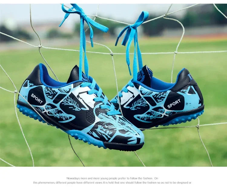 Buty piłkarskie dla dzieci Sports Society Field Chłopięce buty do piłki nożnej Futsal Szybkie buty do halowej piłki nożnej Oryginalne buty z kolcami do kostek Buty piłkarskie