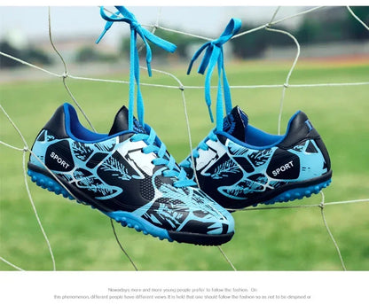 Buty piłkarskie dla dzieci Sports Society Field Chłopięce buty do piłki nożnej Futsal Szybkie buty do halowej piłki nożnej Oryginalne buty z kolcami do kostek Buty piłkarskie