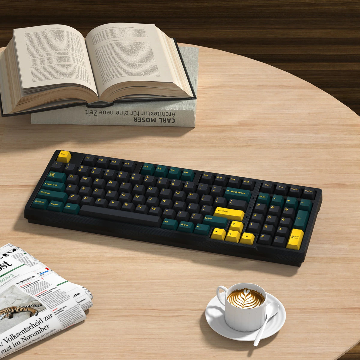 KBDiy GMK MarrsGreen Keycap teclas ISO de PBT double shot con perfil Cherry para kit DIY de teclado mecánico gamer Gaming Point KeyCap