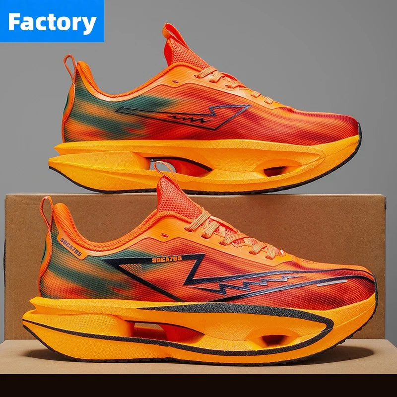 Running Shoes Marathon Speciality Men Sports Carbon Board Breathable Ultralight Womens Comfy Athletic Cushion Stability Sneakers