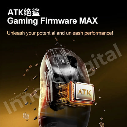 ATK Dragonfly A9 Ultimate bezdrôtová herná myš A9 Air PAW3950 ultraľahká ergonomická e-športová myš pre hráčov FPS CSGO A9 Ultra