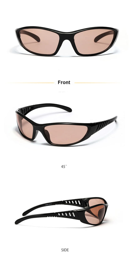 Y2K Silver Sunglasses Color Hollowed Out Future Sense Of Technology Hot Girls Net Red Sunglasses Women Sunglasses Trendy Men