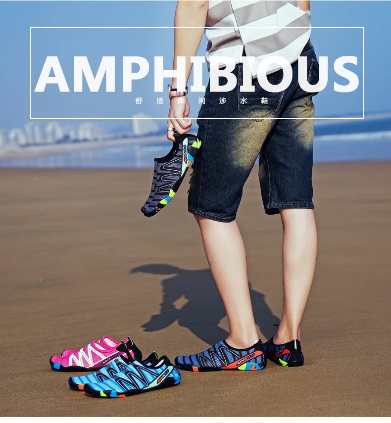 Aqua Shoes Quick Dry Beach Water Shoes Unisex Swim Aqua Slippers Barefoot Surfing Upstream Sneakers Light Summer Outdoor Socks