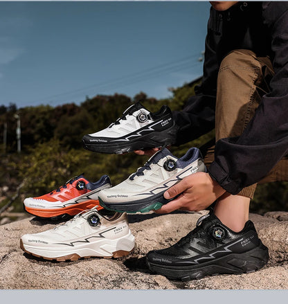 Mens Sneakers Casual Outdoor Anti Slip Shock-absorbing Versatile Off Road Hiking Shoes Comfortable Soft Sole Running Shoes Man